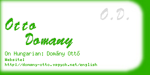 otto domany business card